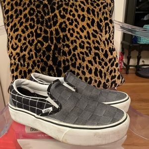 Vans Plaid Slip-On Platform